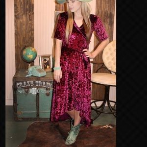 Crushed Velvet Dress❤️